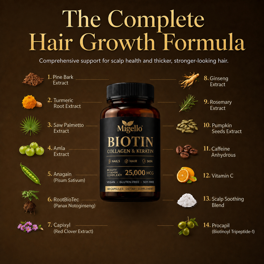Migello Hair Growth support 60 Capsules